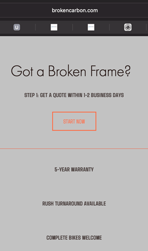 Broken Carbon 5 Year Warranty