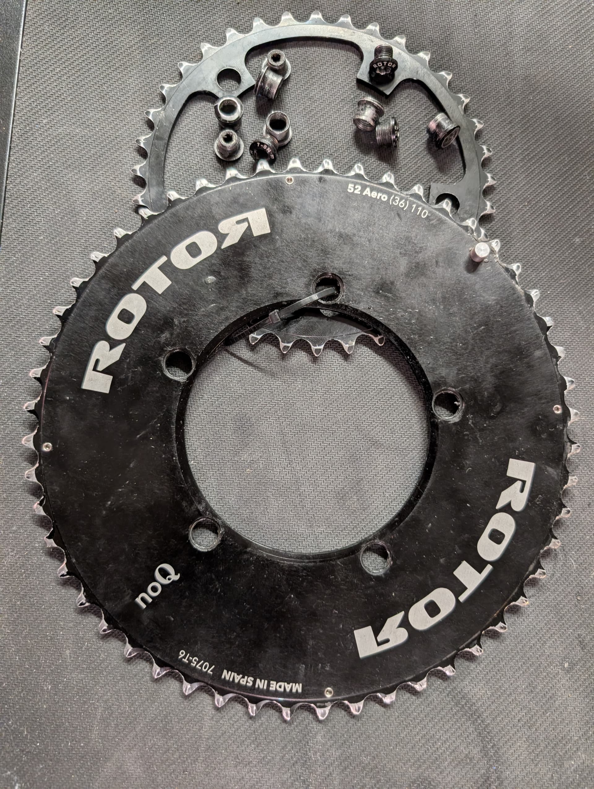 160 mm Rotor 3D+ cranks and Power2Max 110 x 5 BCD power meter
