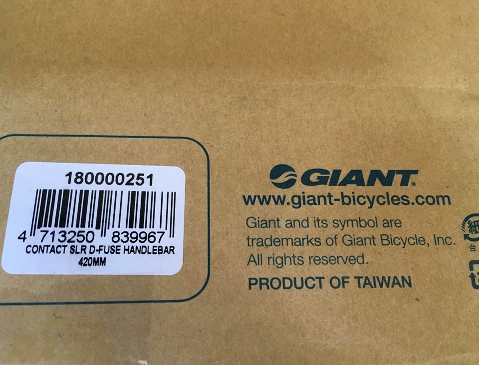 Giant Contact SLR D-Fuse carbon handlebars, 42cm