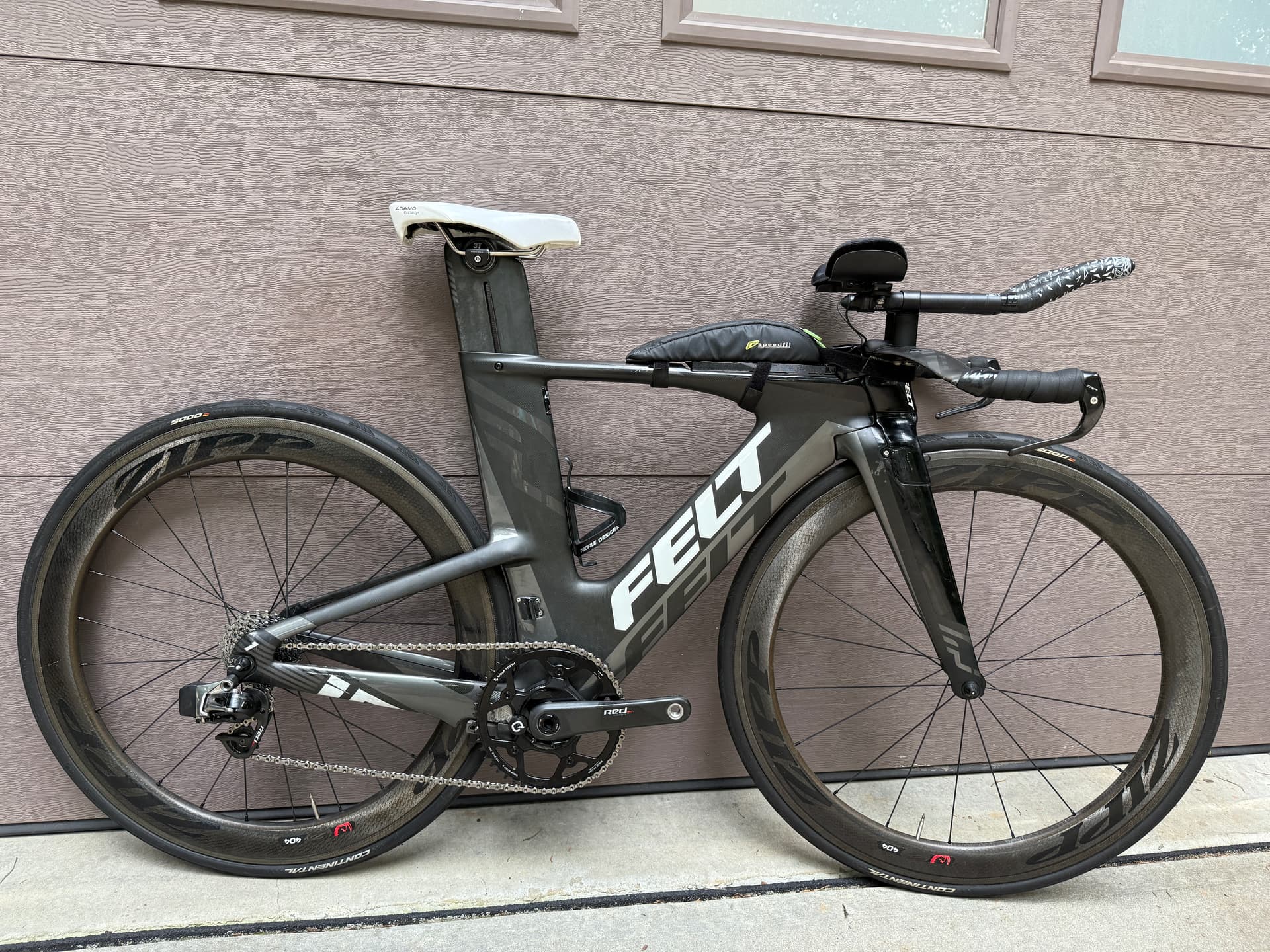tdfエクリュ36 Felt IA 1 48cm Carbon Tri Bike SRAM Red eTap Zipp 404 Clinchers