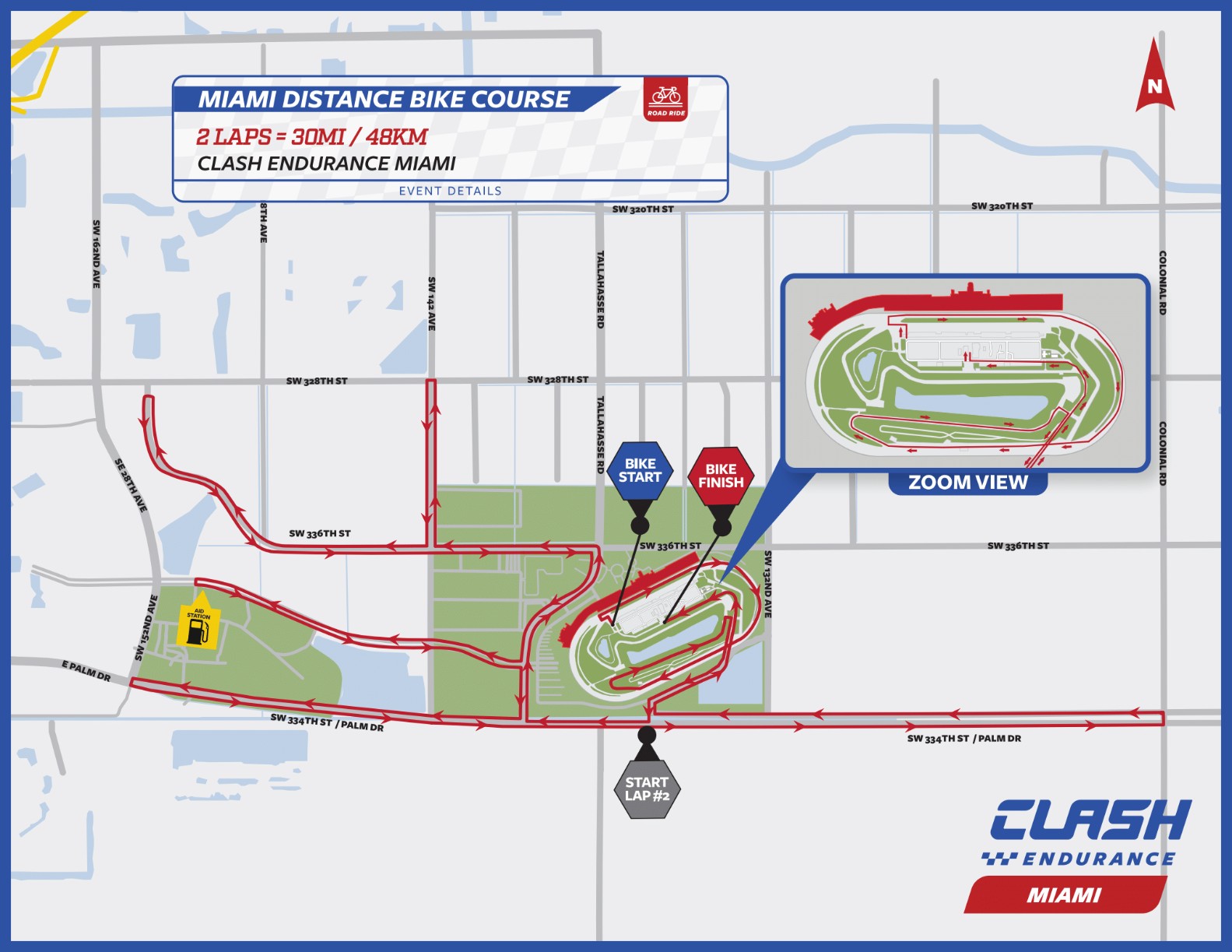 2023 CLASH Miami Distance Bike Map V2.png